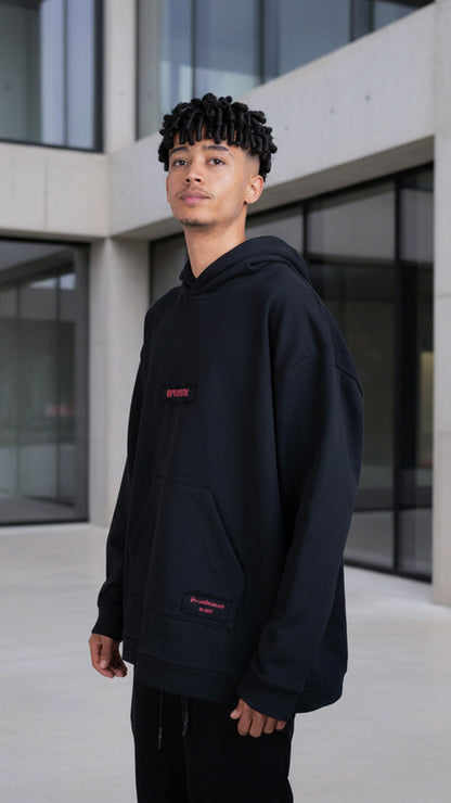 OPTIMISTIC HOODIE OVERSIZED IN BLACK
