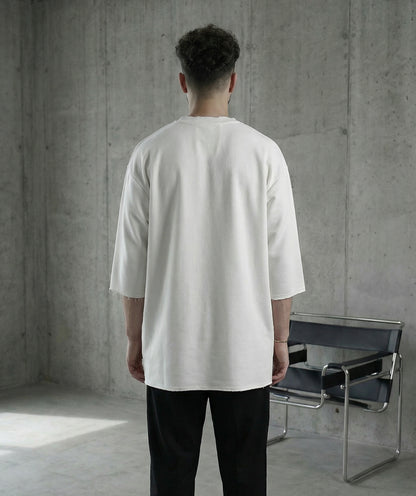 PATCHWORK OVERSIZED T-SHIRT IN OFF WHITE