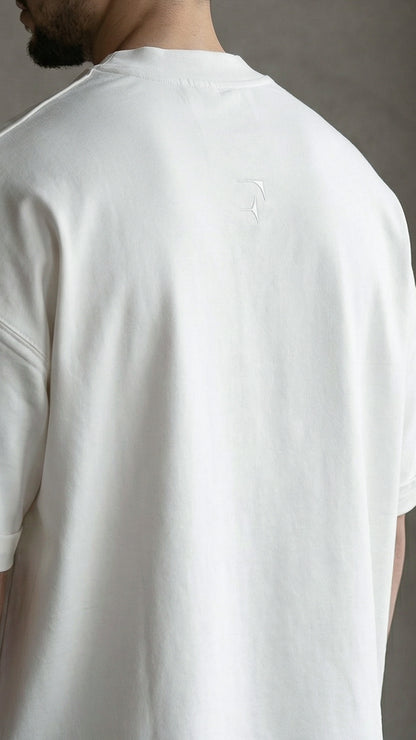 FS EMBROIDERED LOGO T-SHIRT IN OFF WHITE