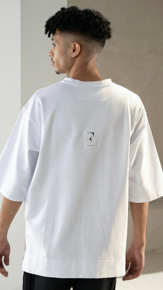 FERE STUDIOS T-SHIRT OVERSIZED IN WHITE