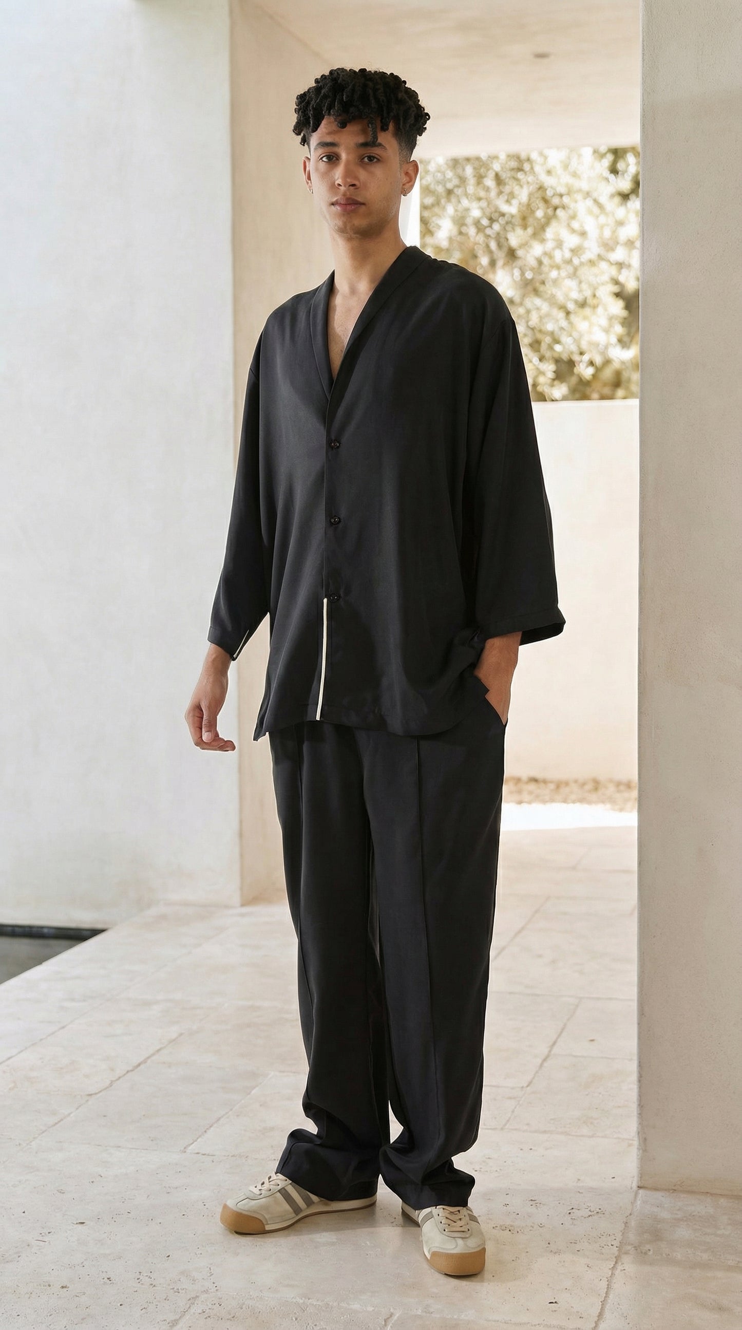 FS TENCEL SET IN BLACK