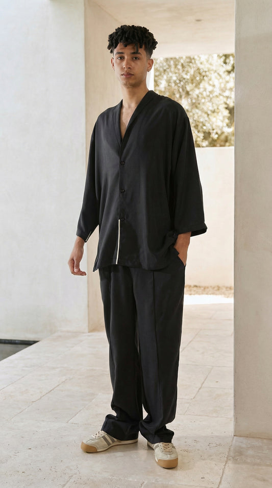 FS TENCEL SET IN BLACK