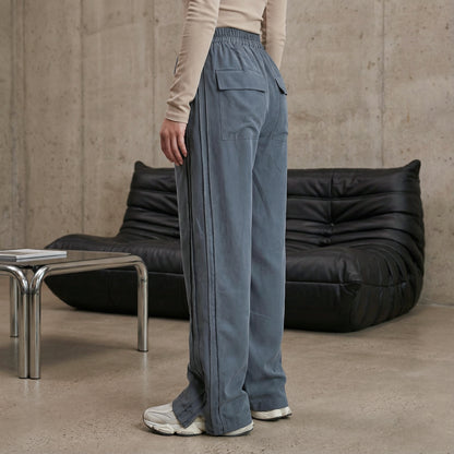 FERE STUDIOS PANTS BAGGY DOUBLE LANE IN ANTHRACITE GRAY