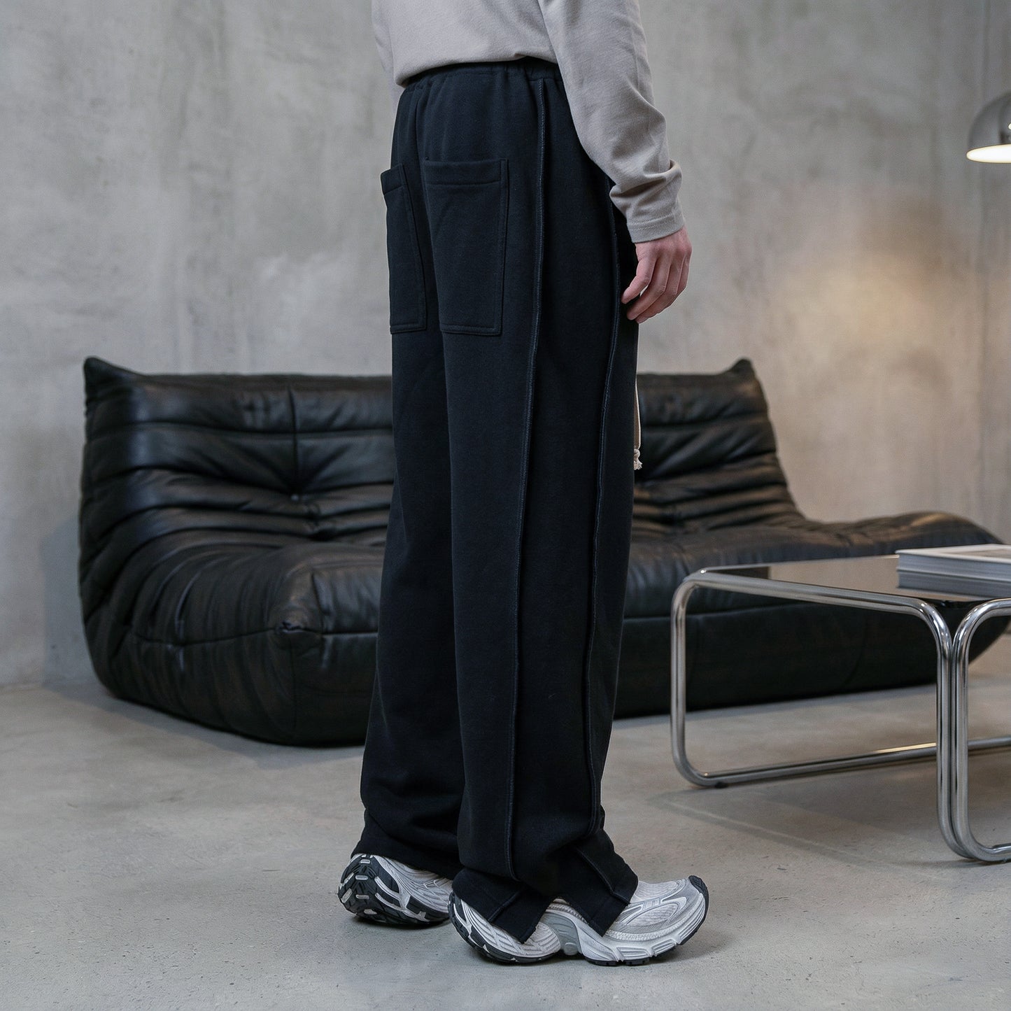 FERE STUDIOS PANTS BAGGY LOOSE FIT IN BLACK