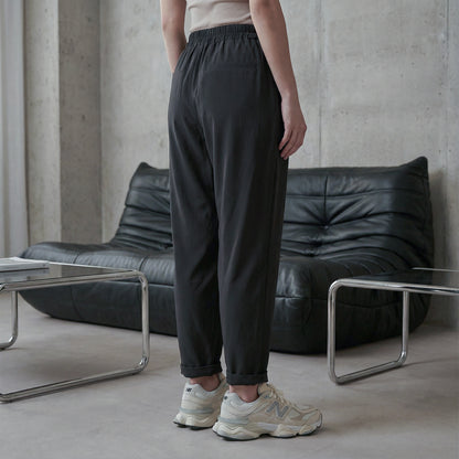 FERE STUDIOS TENCEL PANTS REGULAR FIT IN BLACK