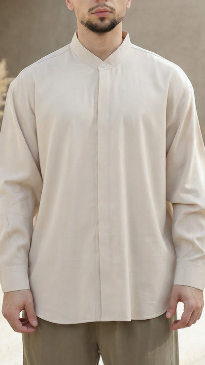 FS OVERSIZED FIT BEIGE SHIRT