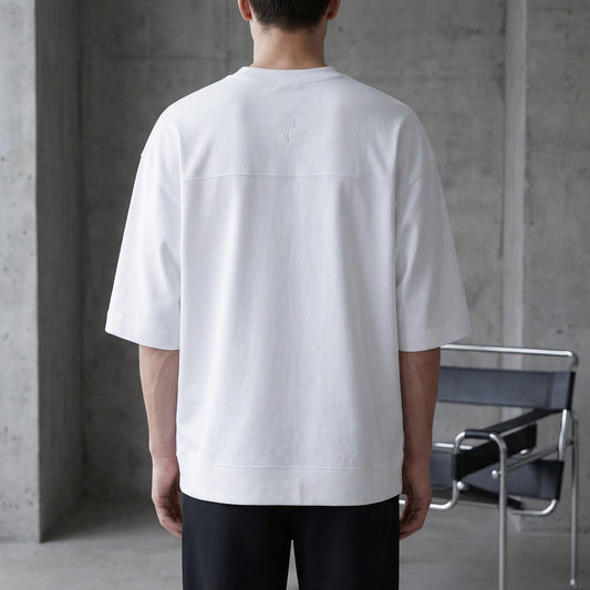 FS WHITE EMBROIDERY OVERSIZED T-SHIRT