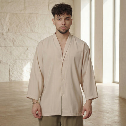 FS RELAXED SHIRT IN BEIGE