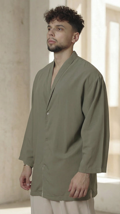 FS RELAXED SHIRT IN GREEN