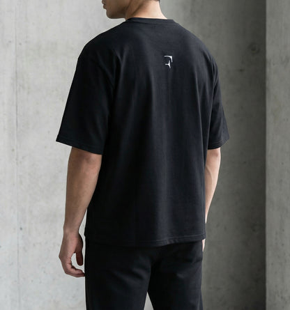 FERE STUDIOS EMBROIDERED LOGO T-SHIRT IN BLACK