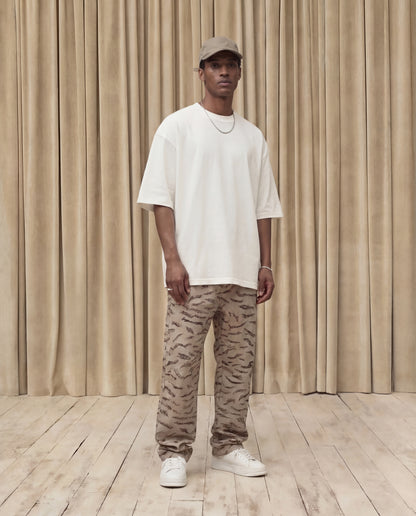FS EMBROIDERED LOGO T-SHIRT IN OFF WHITE