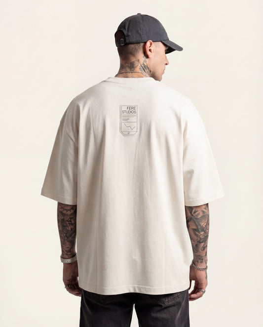 Cassiopeia Black Patch T-Shirt Off White