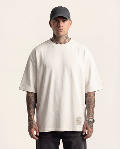 Cassiopeia Black Patch T-Shirt Off White